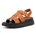FitFlop GEN-FF Fisherman Sandalias De Cuero Para Mujer En Color Marrón.