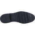 Hush Puppies Santiago Zapatos De Hombre Negros De Cuero Con Cordones.