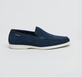 Ben Sherman Amarillo Suede Mocasines Azules Para Hombre