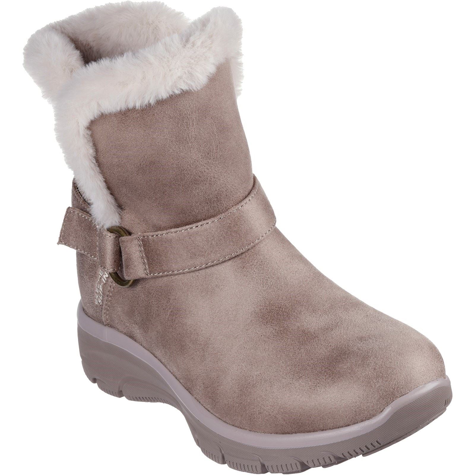Skechers Easy Going Dreamers Move Botas De Mujer En Color Canela Oscuro.