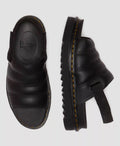 Dr. Martens Kole Sandalias Negras De Cuero