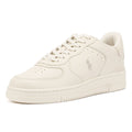 Polo Ralph Lauren Masters Court Zapatillas De Cuero Beige Para Hombre
