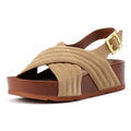 Desert Fleur Sparks Sandalias De Mujer De Ante En Color Beige