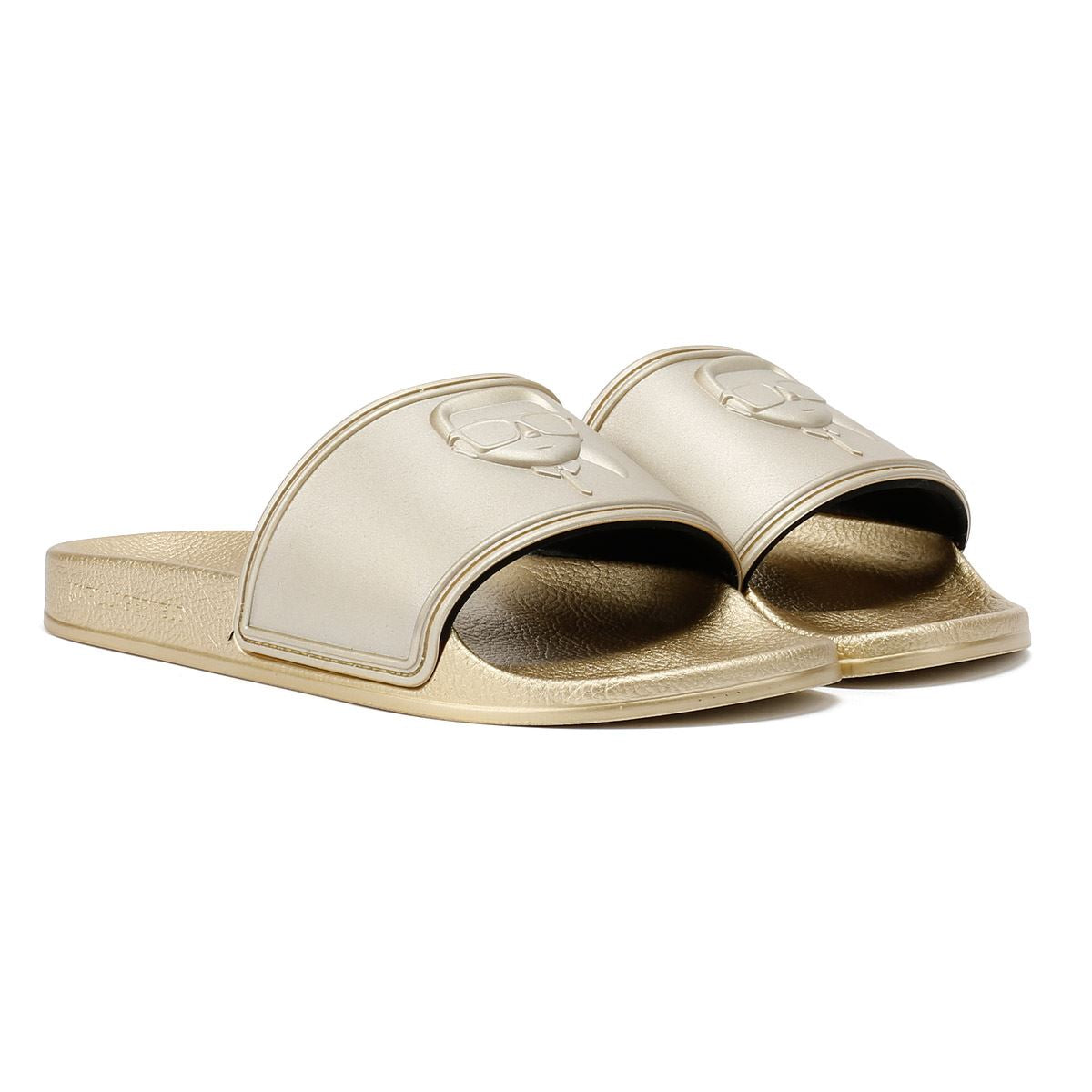 Karl Lagerfeld Kondo 2.0 Karl NFT Sandalias Doradas Para Mujer
