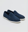 Ben Sherman Amarillo Suede Mocasines Azules Para Hombre