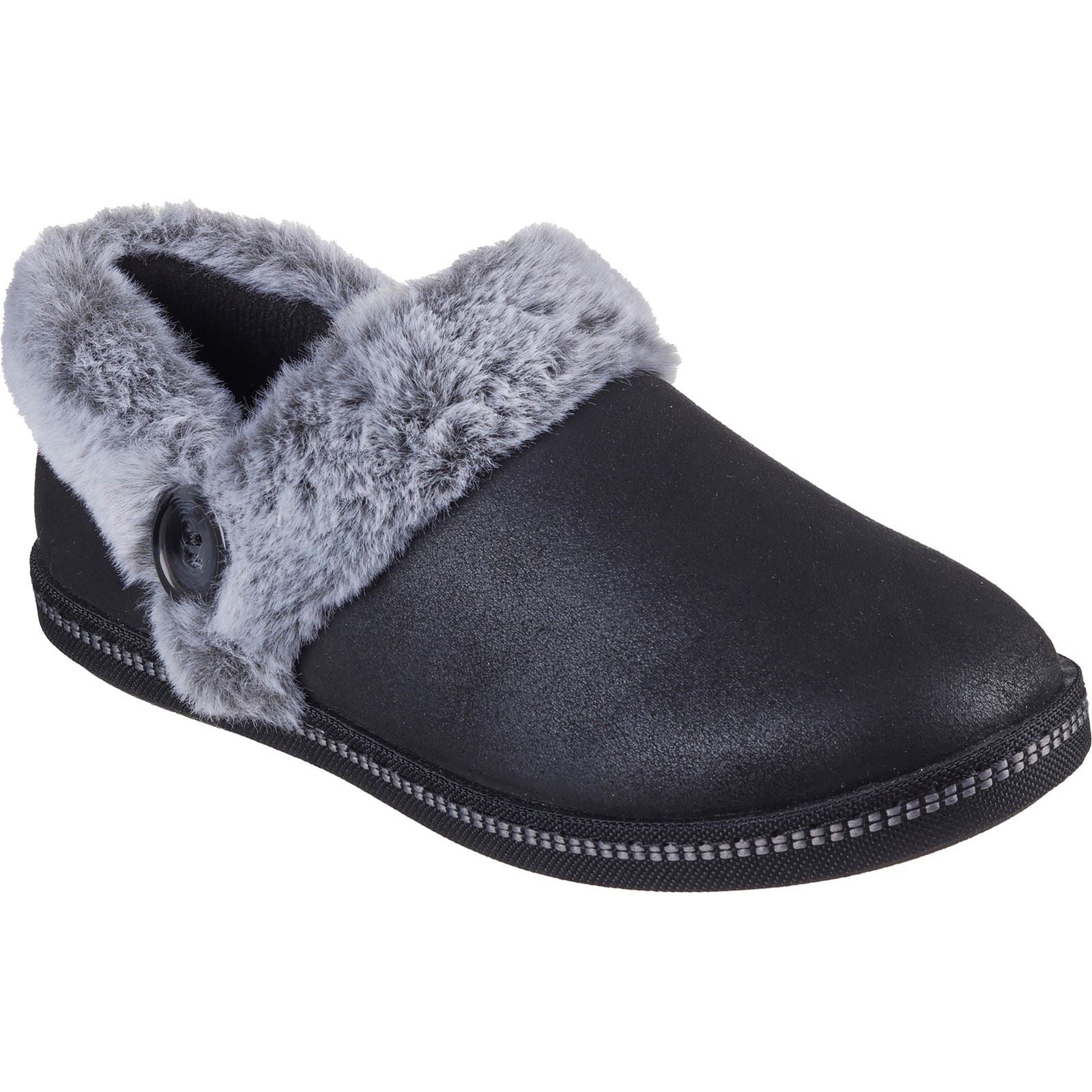 Skechers Cozy Campfire French Toast 2 Zapatillas De Mujer De Tela Negra