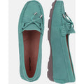Hush Puppies Maggie Mocasines De Cuero Azul Cielo Para Mujer