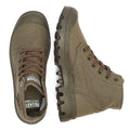 Palladium botas verdes de lona Pampa Hi Mono Chrome
