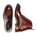 Ben Sherman Alfred Brogue Botas Rojas De Cuero Para Hombre.