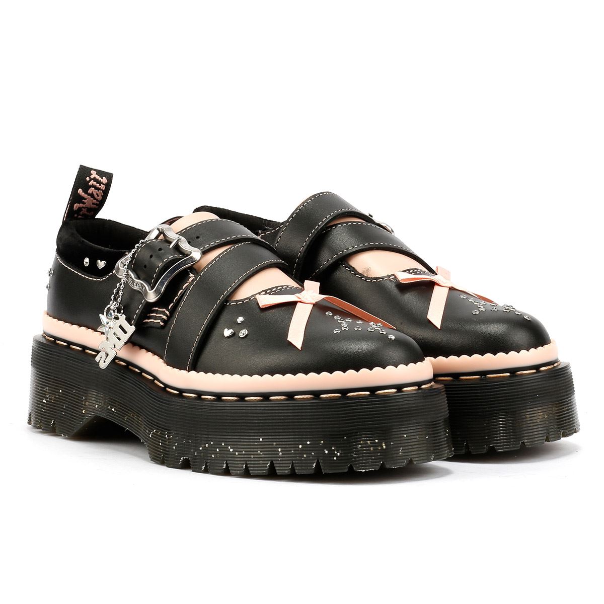 Dr. Martens Kemsley Athena Zapatos De Mujer De Cuero Negros