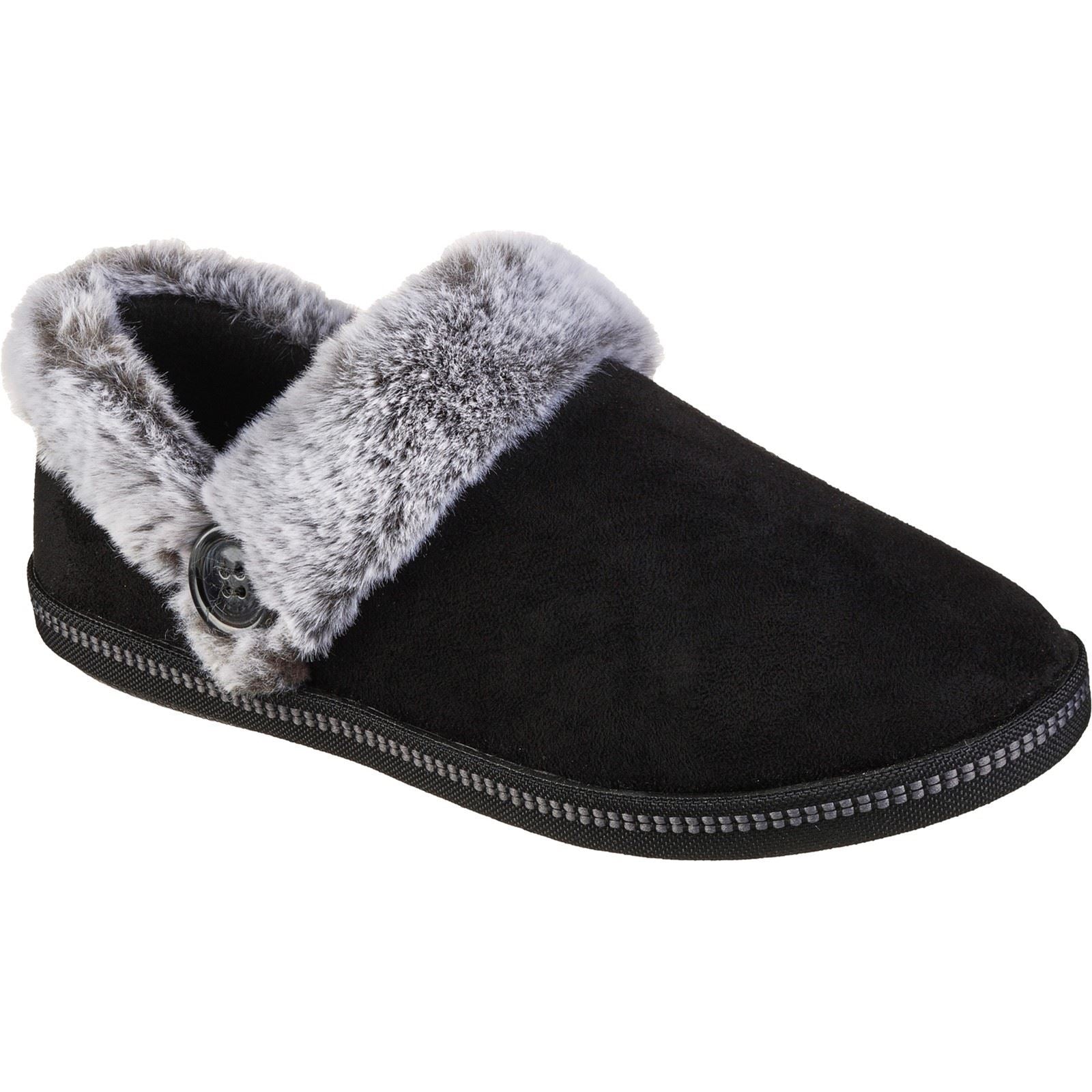 Skechers Cozy Campfire Fresh Toast Zapatillas De Mujer De Tela Negra