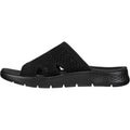 Skechers GO WALK Flex Elation Sandalias De Mujer Negras De Poliéster.