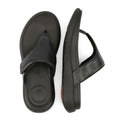 FitFlop F-Mode Go Adjustable Flatform Sandalias Negras Para Mujer