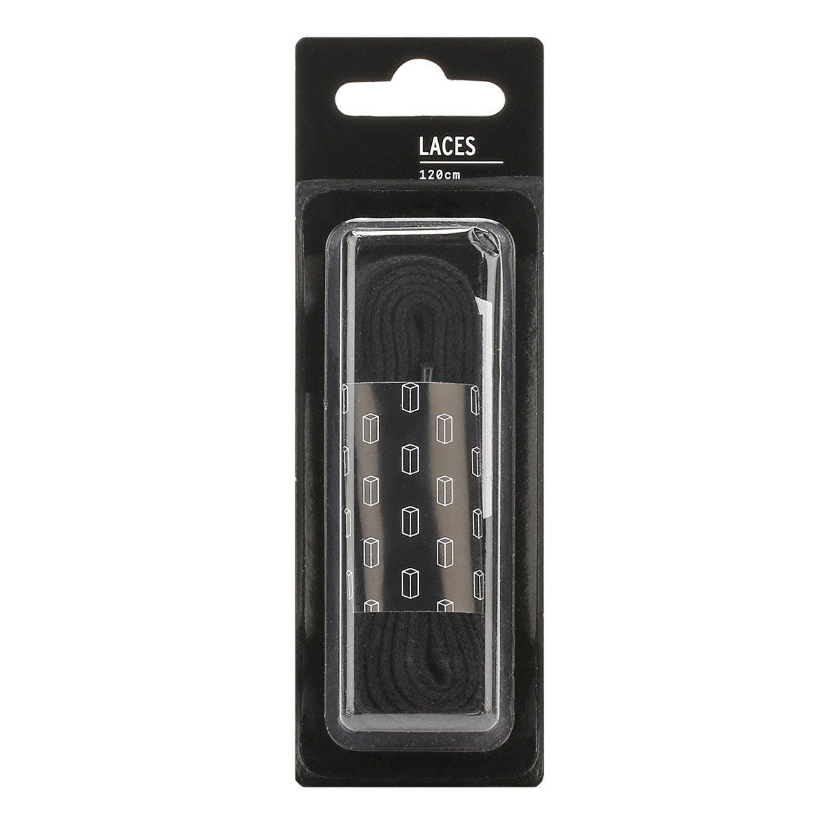 TOWER London Cordones Planos Negros (120cm)