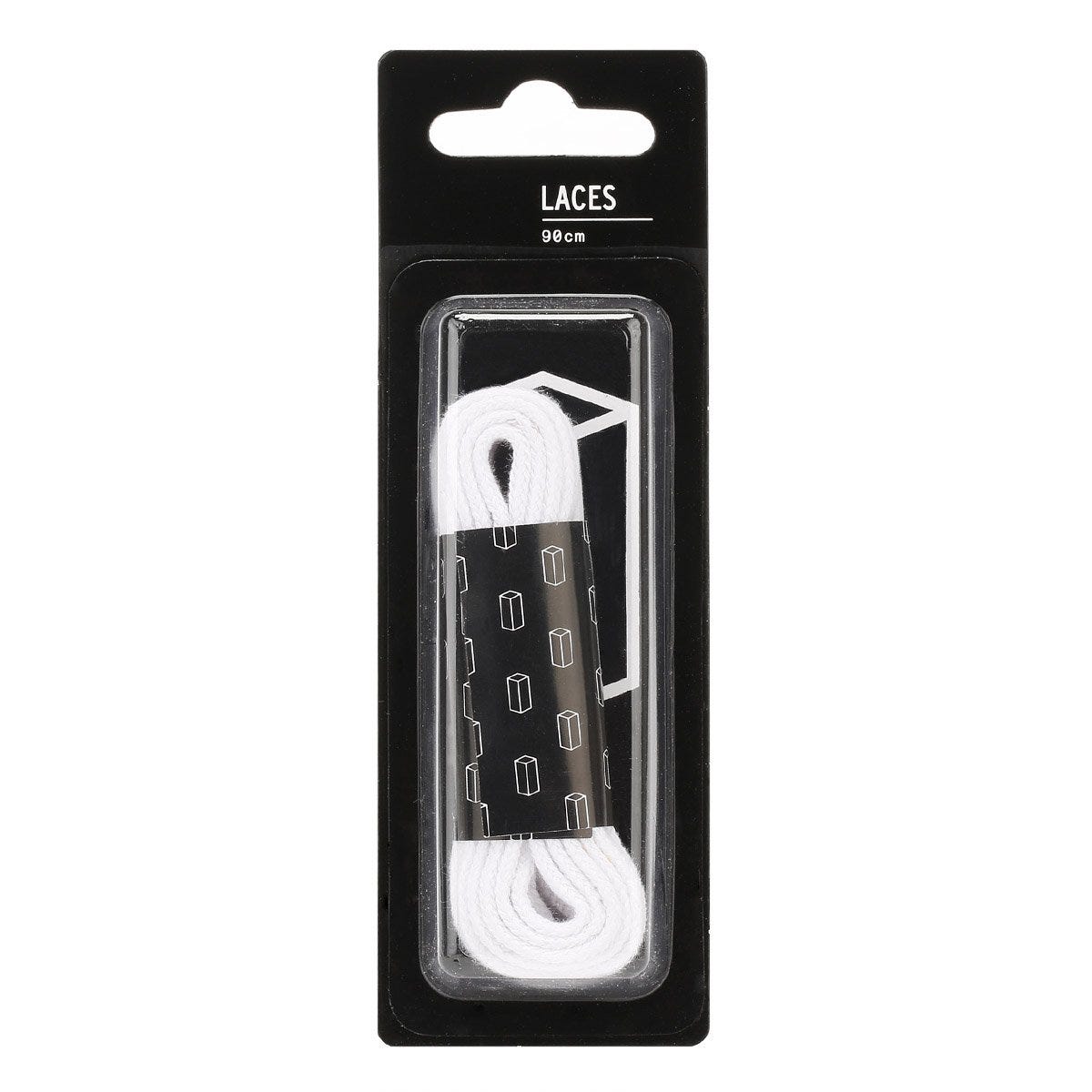 TOWER London Cordones Planos Blancos (90cm)