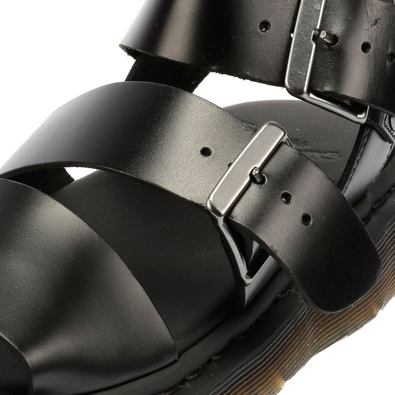Dr. Martens Gryphon Brando Sandalias De Cuero Para Mujer En Color Negro