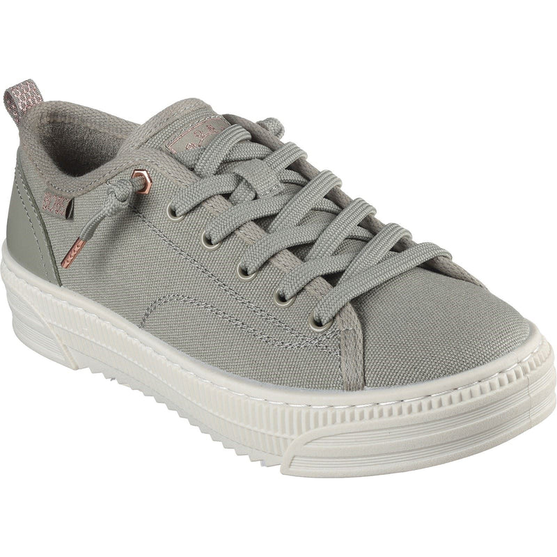 Skechers BOBS Copa Zapatillas De Tela Para Mujer En Color Oliva