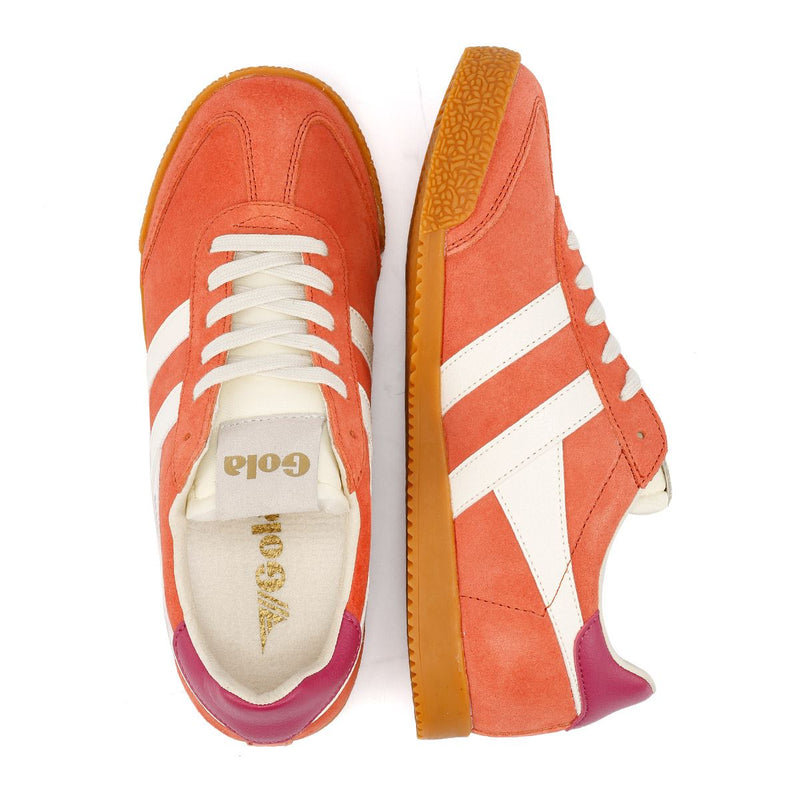 Gola Elan Zapatillas De Mujer De Ante Color Naranja