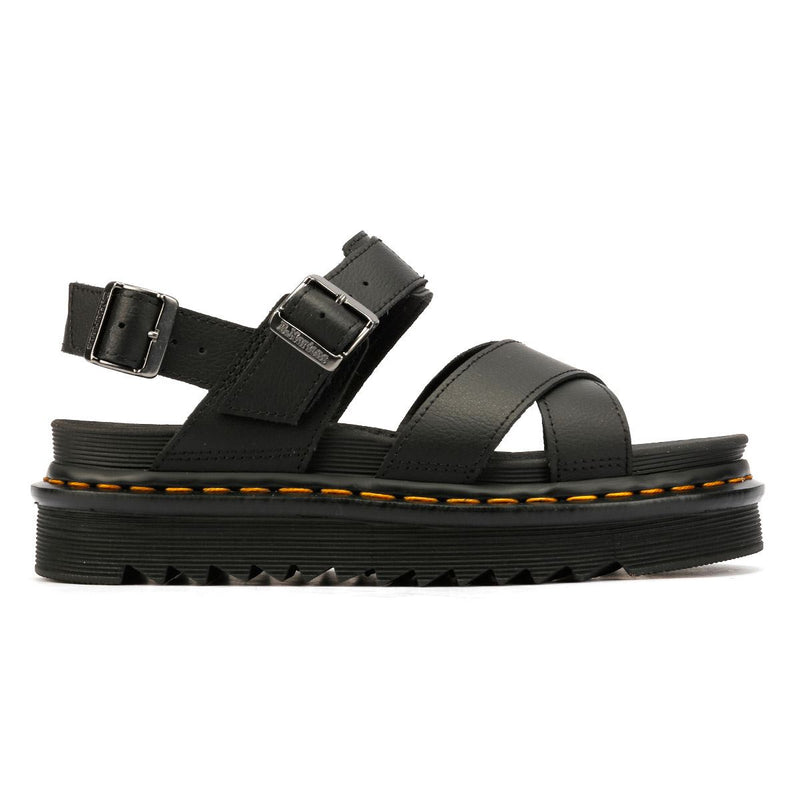 Dr. Martens Voss II Athena Sandalias De Cuero Para Mujer En Color Negro