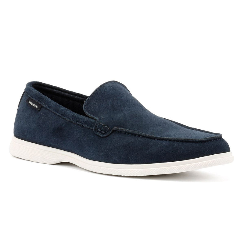 Ben Sherman Amarillo Suede Mocasines Azules Para Hombre