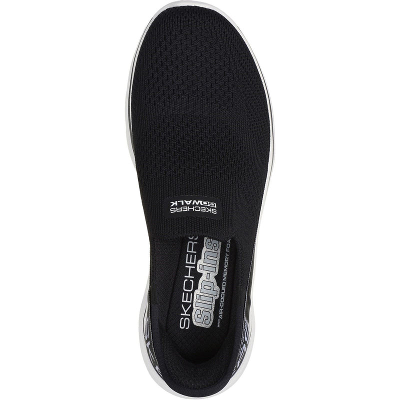 Skechers GO WALK 7 Mia Zapatillas De Deporte De Tela Para Mujer En Negro/Blanco