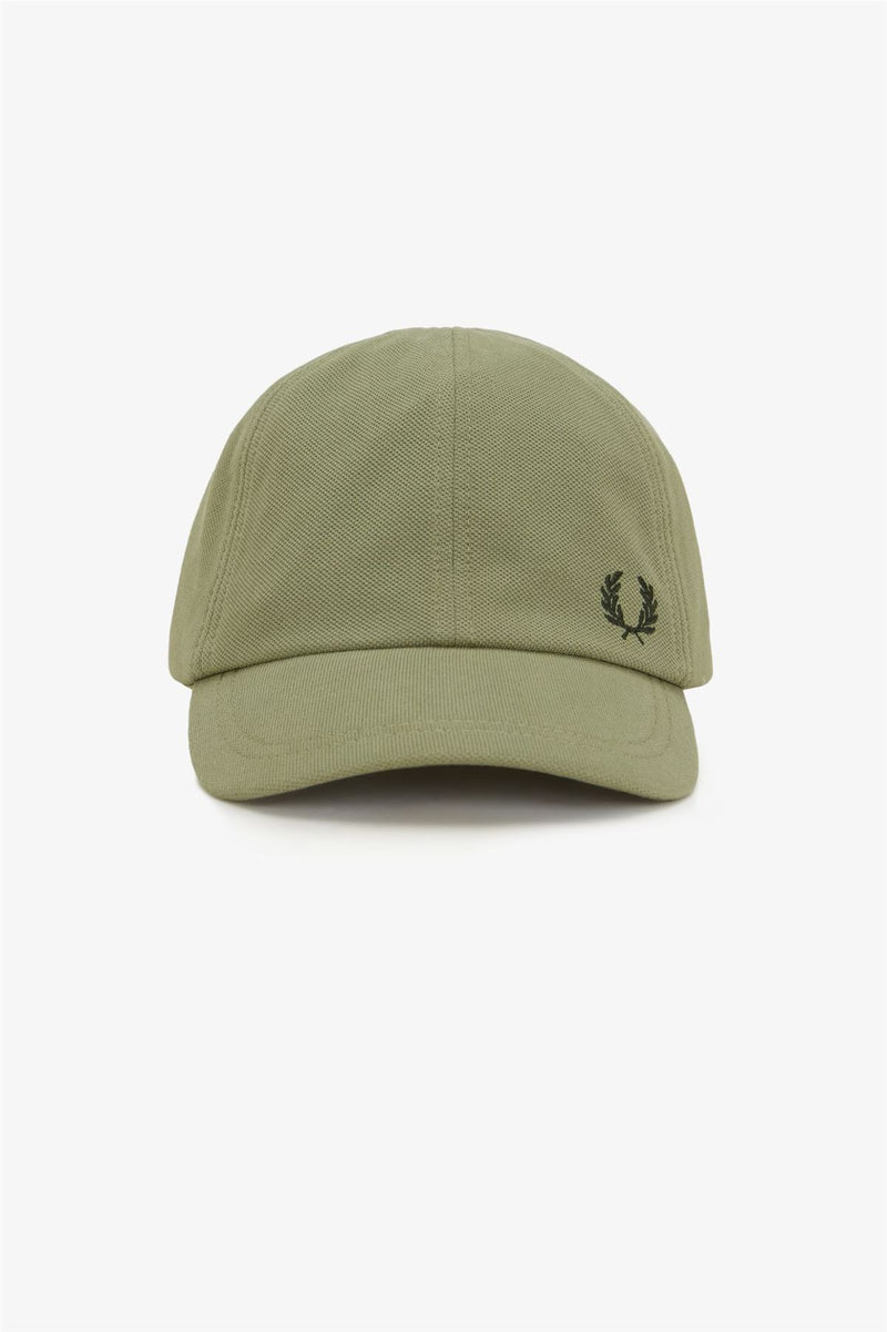 Fred Perry Pique Classic Gorras De Algodón Verde Menta/Verde Nocturno