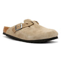 Birkenstock Boston Braided Zuecos Beige De Ante Para Mujer