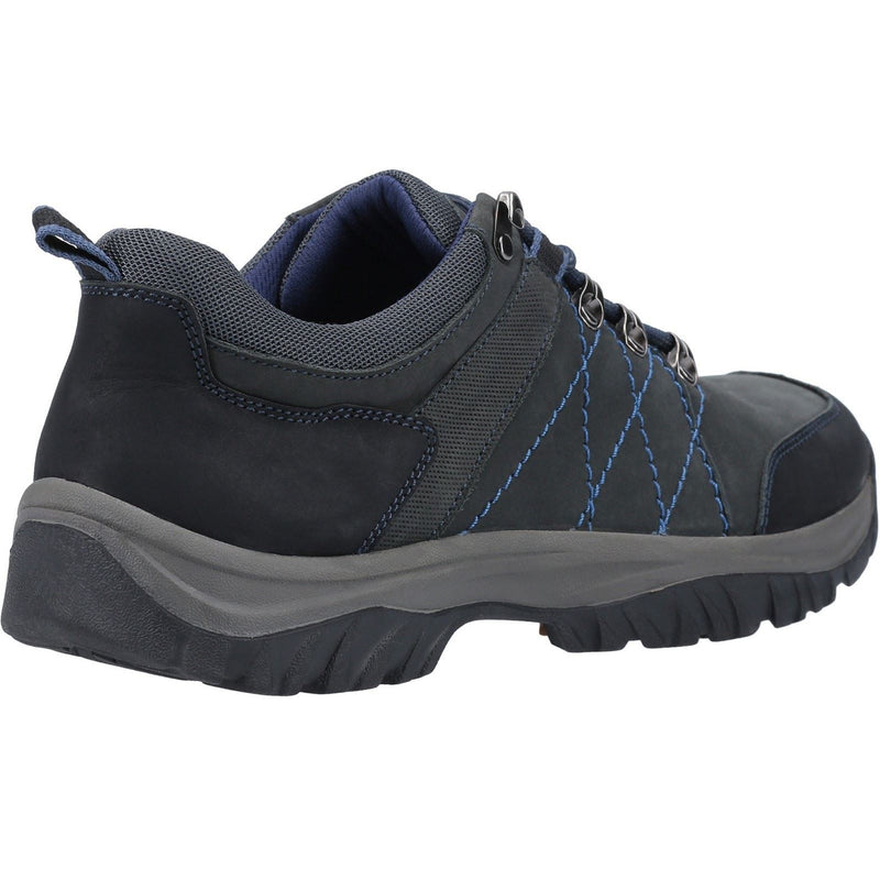 Cotswold Toddington Zapatos De Cuero Para Hombre En Color Azul Marino Con Cordones.