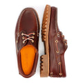 Timberland Authentic 3 Eye Classic Lug Zapatos De Cuero Con Cordones Rojos Para Hombre