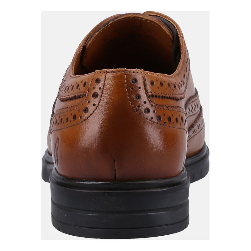 Hush Puppies Santiago Zapatos De Cuero Para Hombre En Color Marrón Claro Con Cordones.