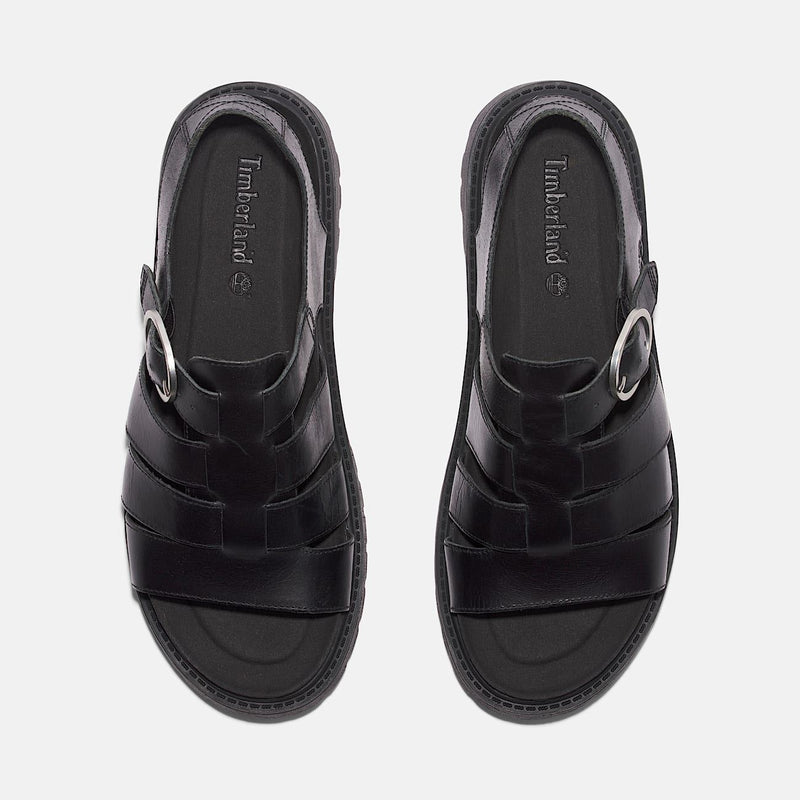 Timberland Clairemont Way Fisherman Sandalias De Cuero Para Mujer En Color Negro