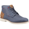 Pod Aries Botas De Piel Azul Marino Para Hombre