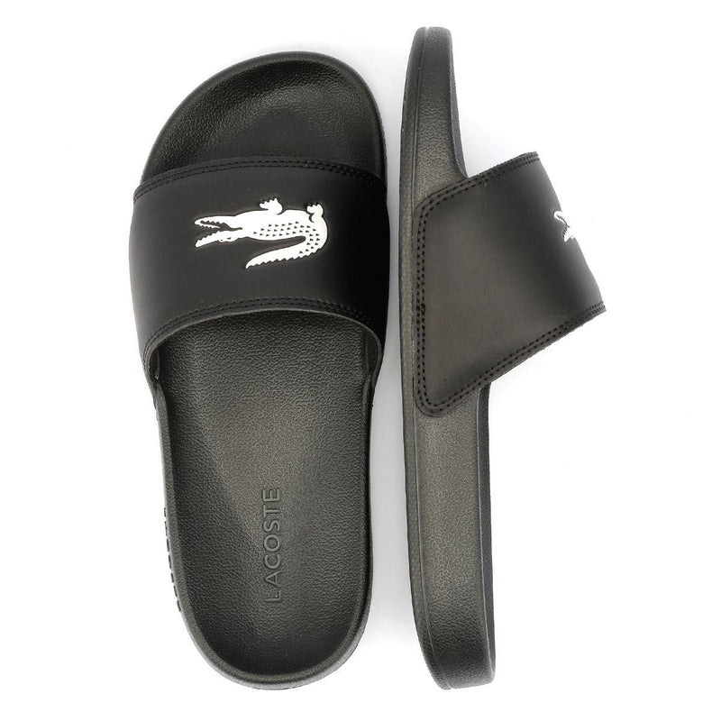 Lacoste Serve Slide 0.0 Sandalias Negras Para Mujer