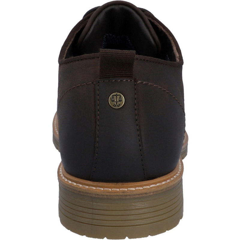 Hunter Jura Zapatos De Cuero Marrones Con Cordones Para Hombre.