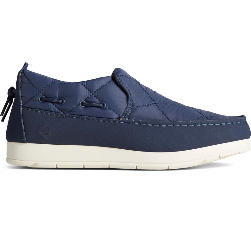Sperry Moc-Sider Zapatos De Mocasines De Ante Azul Marino Para Mujer