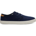 TOMS Carlo Zapatillas De Lona De Herencia En Azul Marino Para Hombre.