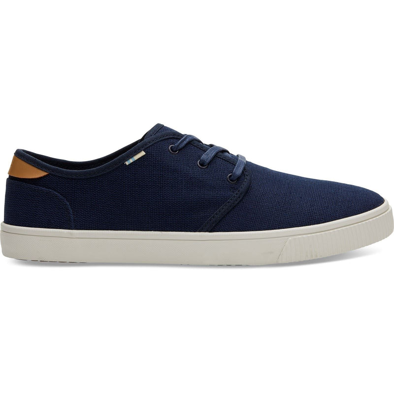 TOMS Carlo Zapatillas De Lona De Herencia En Azul Marino Para Hombre.