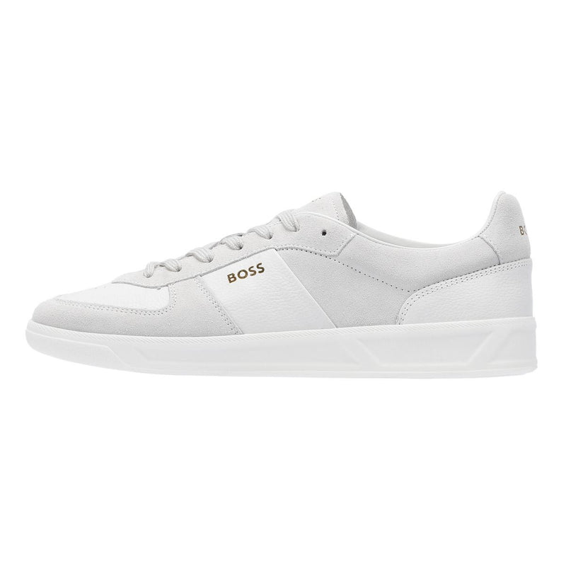 Boss Brandon Zapatillas Blancas De Ante Para Hombre