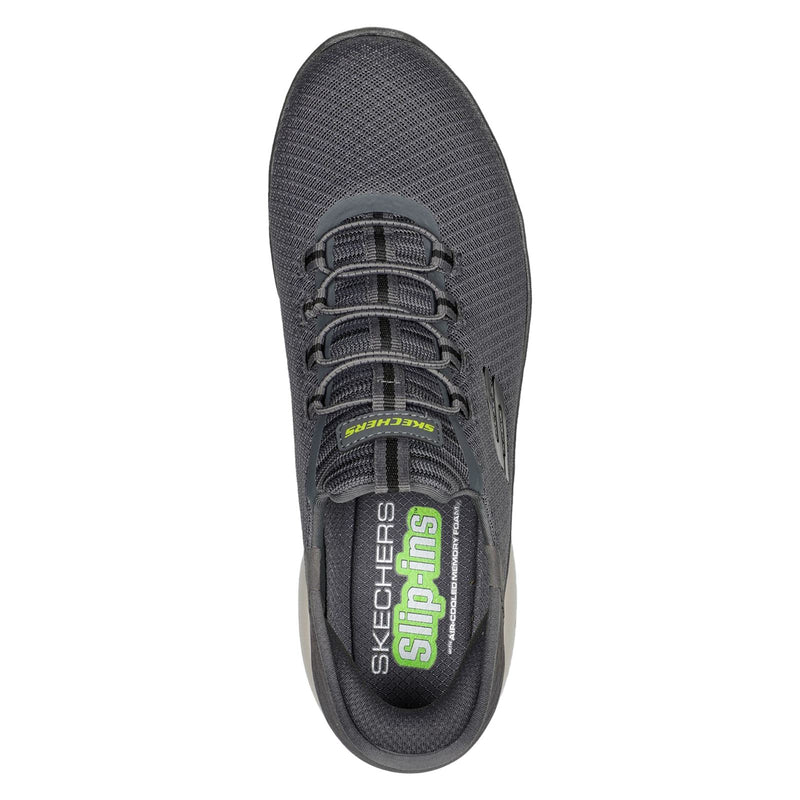 Skechers Slip-ins: Summits High Range Zapatillas De Poliéster Para Hombre En Color Carbón.
