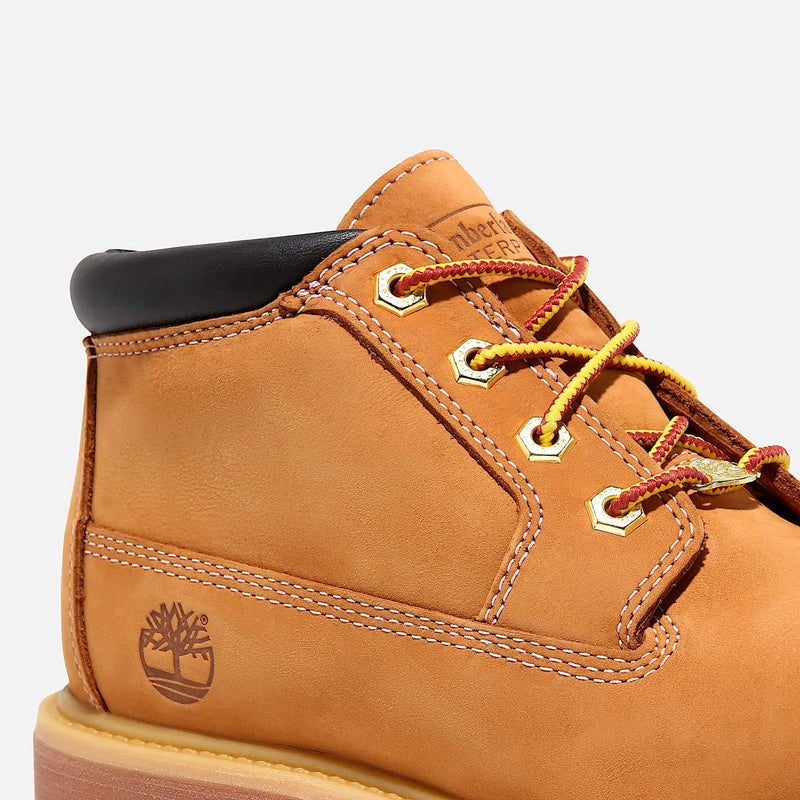 Timberland Nellie Mid Chukka Botas De Cuero Amarillas Para Mujer