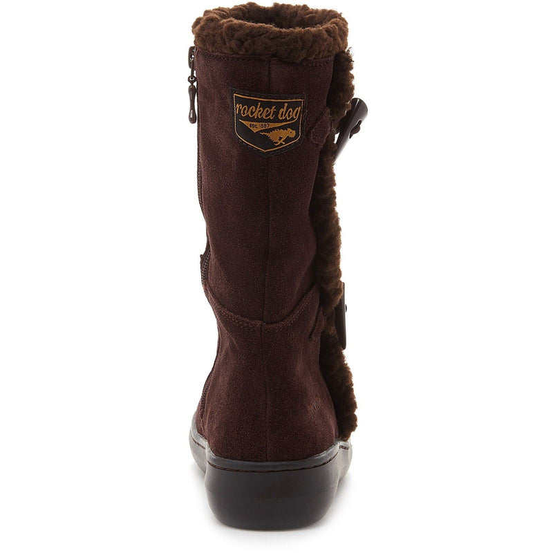 Rocket Dog Slope Botas De Ante Para Mujer En Color Chocolate.