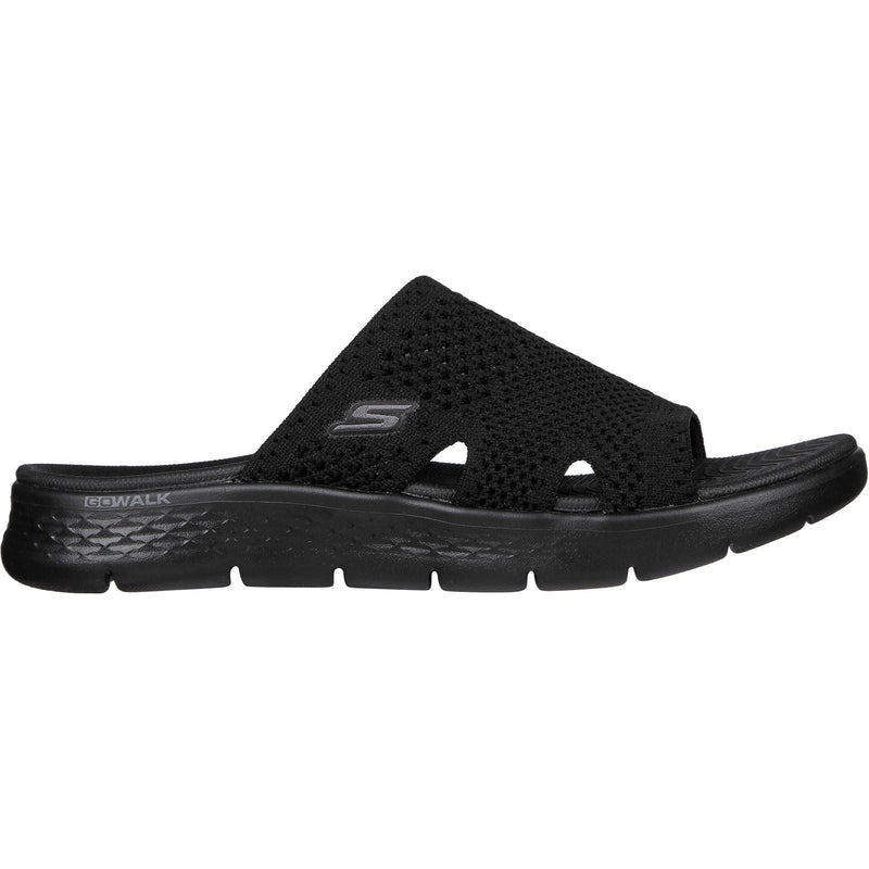Skechers GO WALK Flex Elation Sandalias De Mujer Negras De Poliéster.