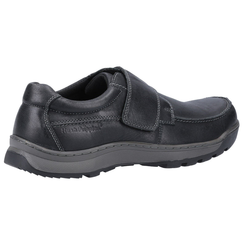 Hush Puppies Casper Mocasines Negros De Cuero Para Hombre