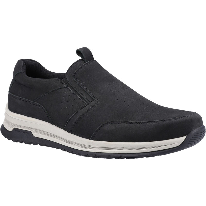 Hush Puppies Cole Mocasines De Nobuk Negro Para Hombre