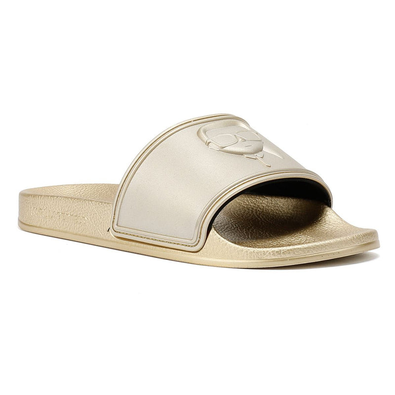 Karl Lagerfeld Kondo 2.0 Karl NFT Sandalias Doradas Para Mujer