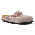 Birkenstock Boston Braided Zuecos De Mujer De Ante Morado