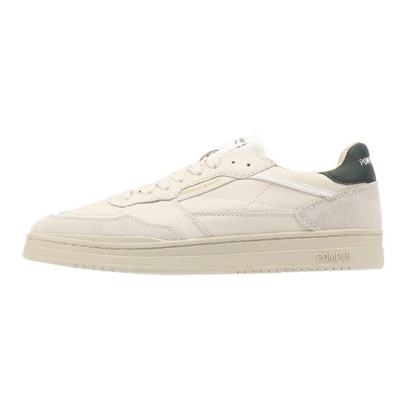 Pompeii Elan Leather Ecru Jasper Zapatillas Blancas De Cuero Para Hombre