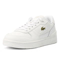 Lacoste T-Clip Zapatillas Blancas De Cuero Para Mujer