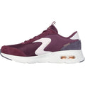 Skechers Skech-Air Court Air Wave Zapatillas De Cuero Para Mujer En Color Burdeos/Multicolor