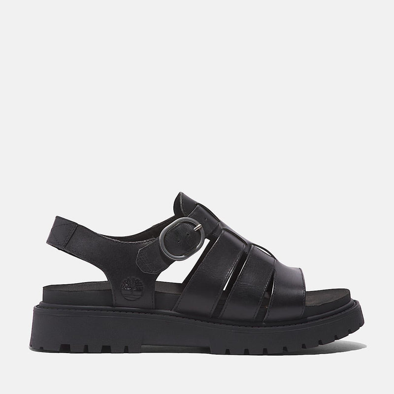 Timberland Clairemont Way Fisherman Sandalias De Cuero Para Mujer En Color Negro